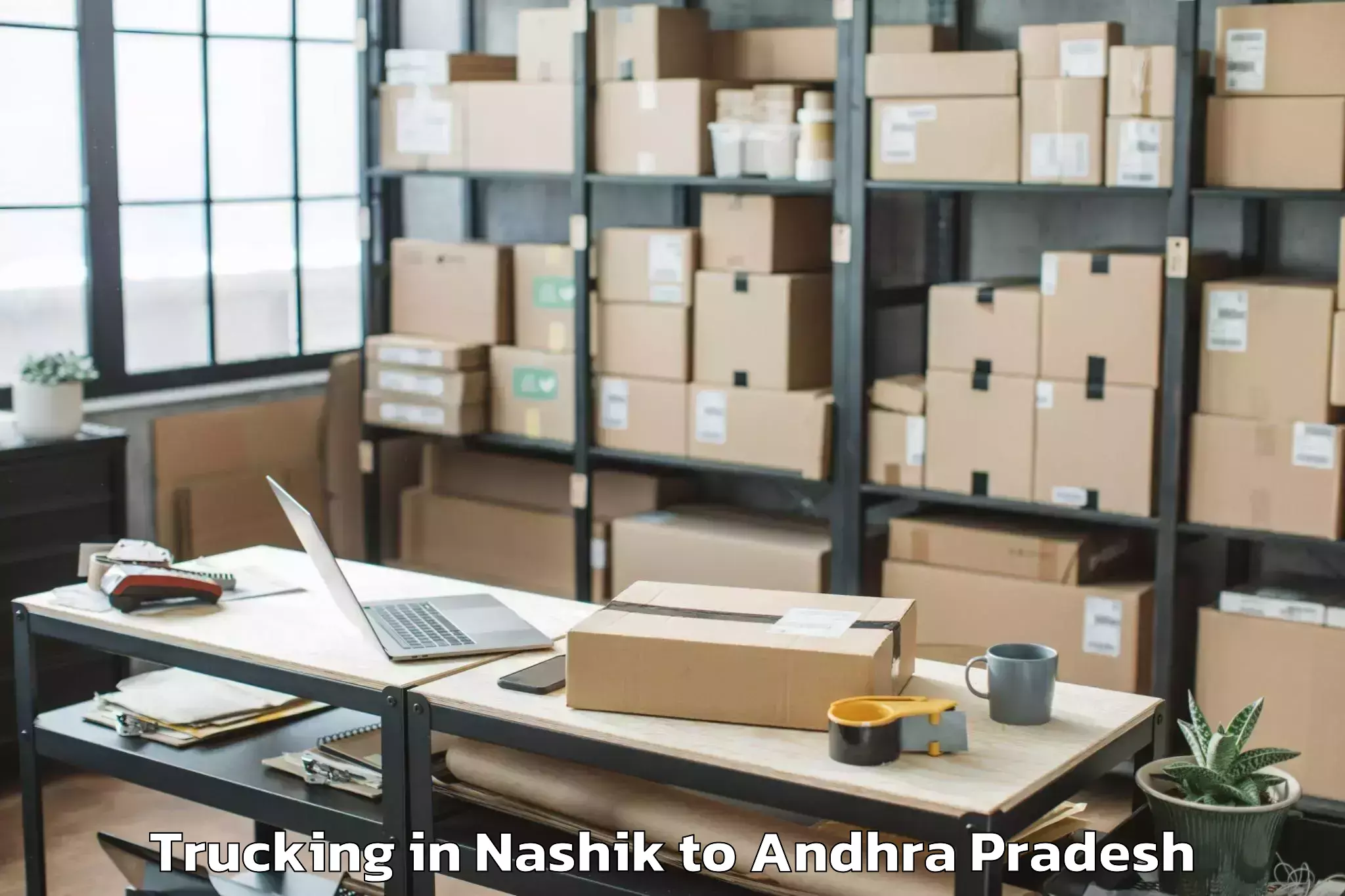 Top Nashik to Gollaprolu Trucking Available